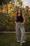 Leopard Barrel Jeans 