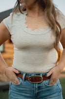 The Darling Tee in Oatmeal