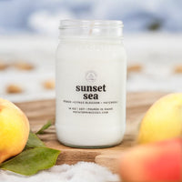 Sunset Sea Candle