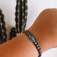 Navajo Turquoise Stretch Bracelet