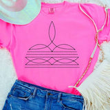 Bootstitch Pink Tee