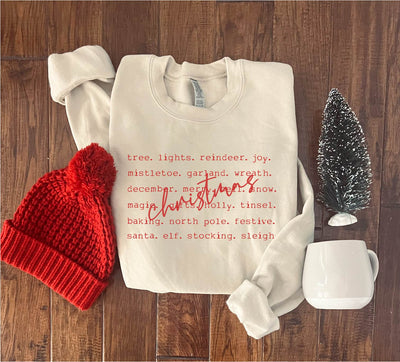 Christmas Word Pullover