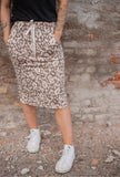 The Kate Leopard Jersey Knit Skirt